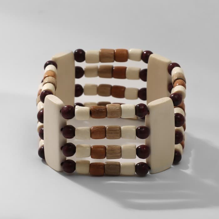 02351 Браслет h-3 см, граб/абрикос/дуб