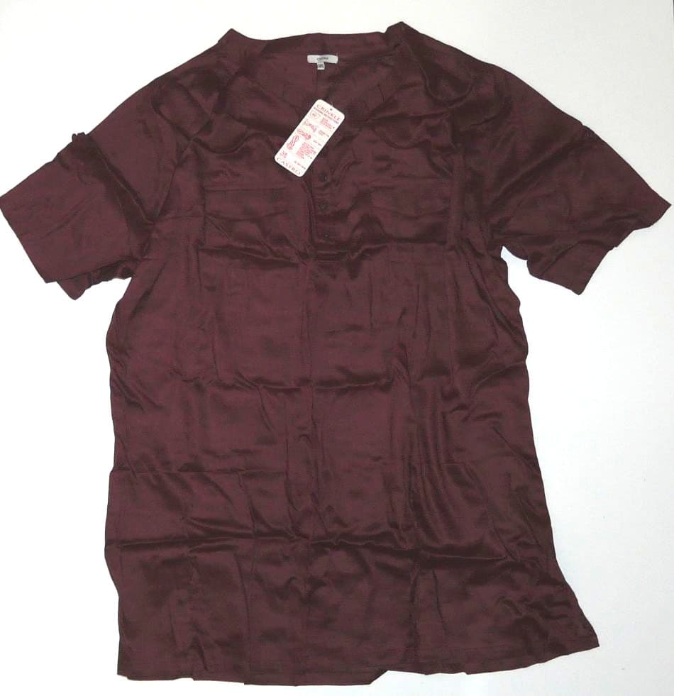 01150 Туника с капюшоном на пуговицах удлиненная, размер S, хлопок, цвет в ассортименте 2